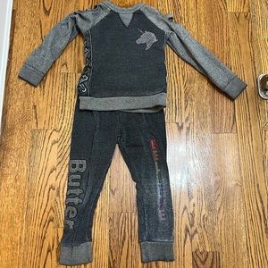 Girls Butter Jogging Set